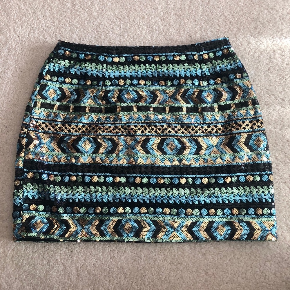sequin skirt
